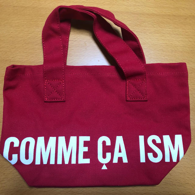 COMME CA ISM(コムサイズム)のCOMME CA ISM 非売品 赤 トートバッグ レディースのバッグ(トートバッグ)の商品写真