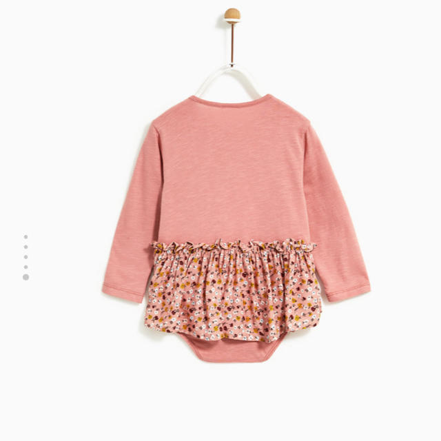 ZARA KIDS(ザラキッズ)のZARAベビー ロンパースTシャツ 【新品】 キッズ/ベビー/マタニティのキッズ服女の子用(90cm~)(Tシャツ/カットソー)の商品写真