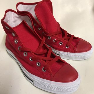 コンバース(CONVERSE)のconverse all star レッド26.5cm 新品 送料込(スニーカー)