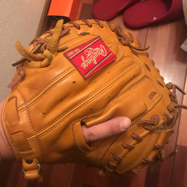 Rawlings(ローリングス)のローリングス キャッチャーミット 軟式 スポーツ/アウトドアの野球(グローブ)の商品写真