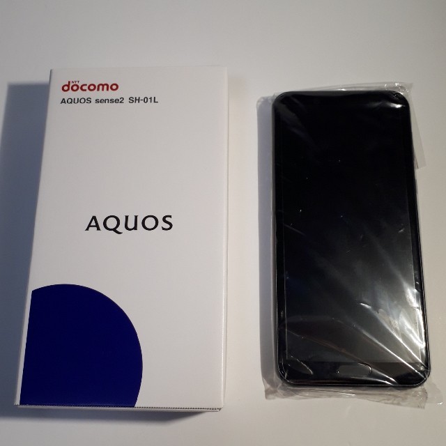 新品未使用 AQUOS sense2 SH-01L 黒 simロック解除済