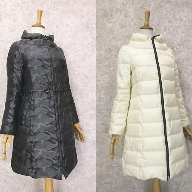 DAMA collection ダーマ　リバーシブル◎ダウンコート　迷彩×白