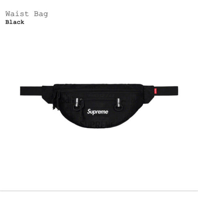 Supreme waist bag 19ss 黒