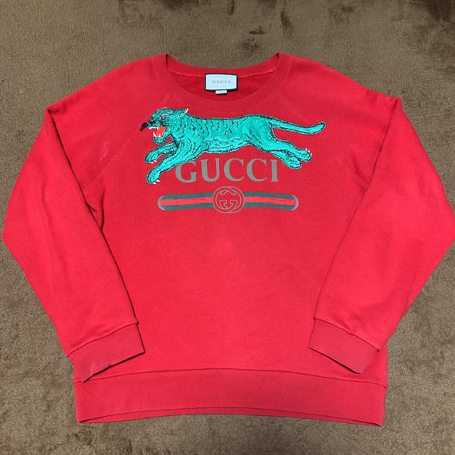 スーパーセール】 Gucci - GUCCI スウェット シャツ ロゴ タイガー 虎