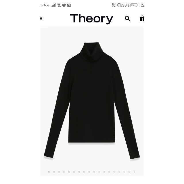 theory(セオリー)のtheory ハイゲージ薄手 タートルニット レディースのトップス(ニット/セーター)の商品写真