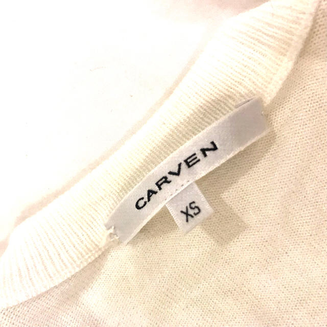 CARVEN(カルヴェン)のカルヴェン CARVEN人気のサマーニットワンピース  定価４万 レディースのワンピース(ひざ丈ワンピース)の商品写真