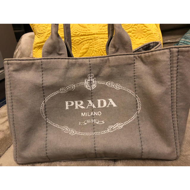 PRADA - プラダ カナパ トートバッグ グレーの通販 by Hello! 引っ越し整理の為出品中‼︎｜プラダならラクマ