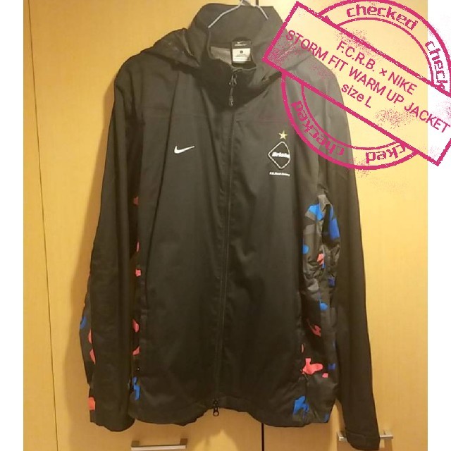 ナイロンジャケット【Lサイズ】FCRB×NIKE　STORM FIT WARM UP JACKET