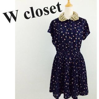 ダブルクローゼット(w closet)のW closet◎花柄ワンピース (ひざ丈ワンピース)