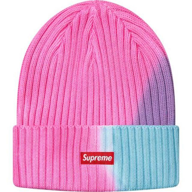 Supreme Overdyed Beanie Pink Tie Dye メンズの帽子(ニット帽/ビーニー)の商品写真
