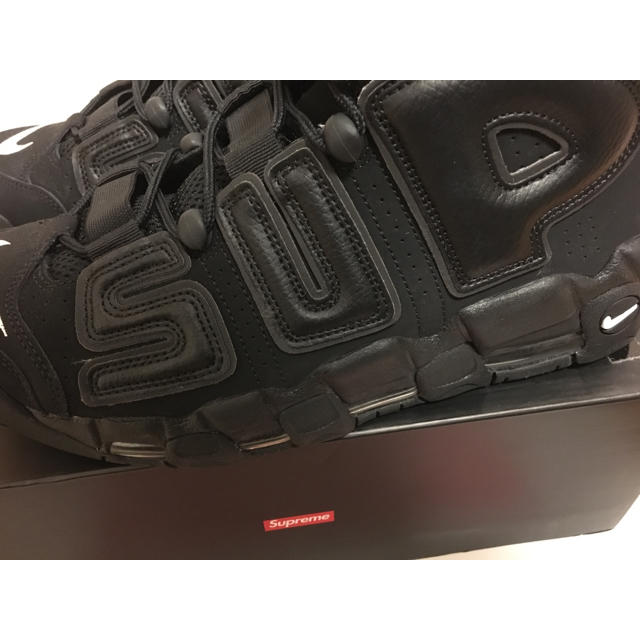 Supreme(シュプリーム)のsupreme more uptempo us10.5 シュプテン 黒 メンズの靴/シューズ(スニーカー)の商品写真