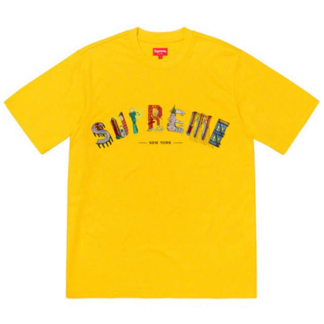 (L) Supreme 19SS City Arc Tee YellowTシャツ/カットソー(半袖/袖なし)