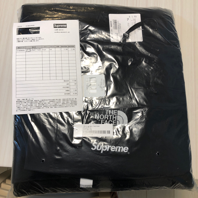 良好品】 supreme the north face fleece blanket 黒 -寝袋/寝具