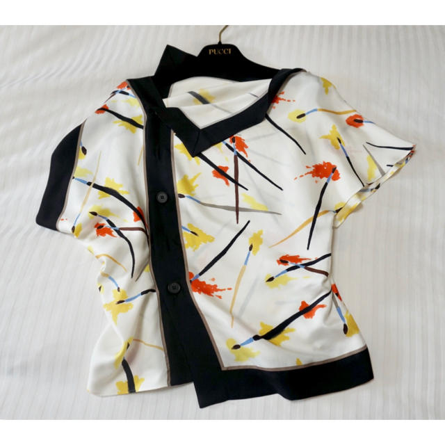 エミリオプッチ Emilio Pucci シルクトップス 検)ドゥロワー-eastgate.mk