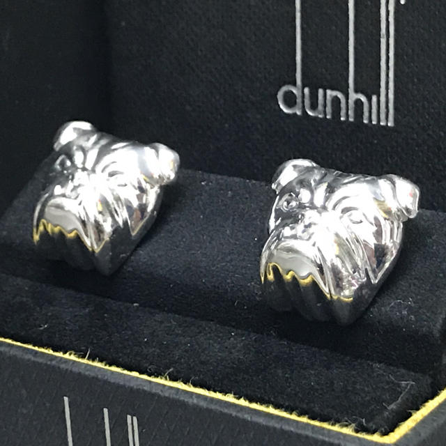 dunhill カフス ウッド\u0026silver925