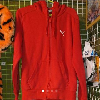 プーマ(PUMA)のプーマ パーカー レッド(パーカー)