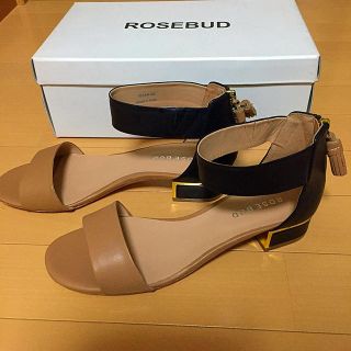 ローズバッド(ROSE BUD)の新品*ROSEBUD*バイカラーサンダル(サンダル)