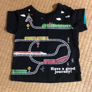 クレードスコープ(kladskap)の美品!!!!クレードスコープ電車柄Tシャツ♪♪(Tシャツ/カットソー)