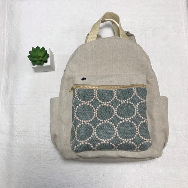 春リュック ⚮̈ ミナペルホネン ハンドメイド - リュック/バックパック