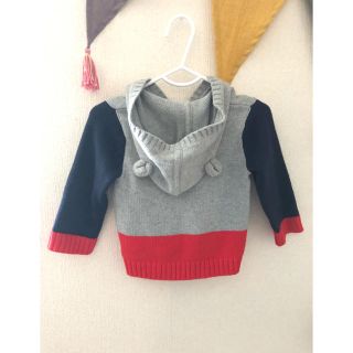 ベビーギャップ(babyGAP)の美品 ベビーギャップ クマ耳 ニット カーディガン(カーディガン/ボレロ)