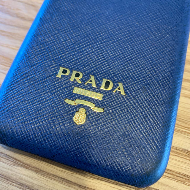 PRADA - 【良品】PRADA スマホケース iPhone 6s プラダ ブルー ネイビーの通販 by AMP｜プラダならラクマ