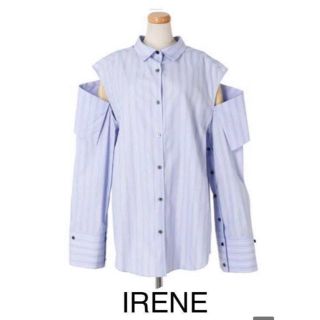 定価3万程 irene アイレネ ストライプシャツ 36(シャツ/ブラウス(長袖/七分))