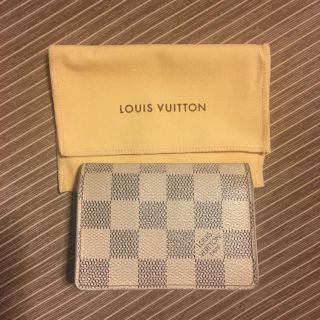 ヴィトン(LOUIS VUITTON) ダミエ・アズール 名刺入れ/定期入れ(メンズ