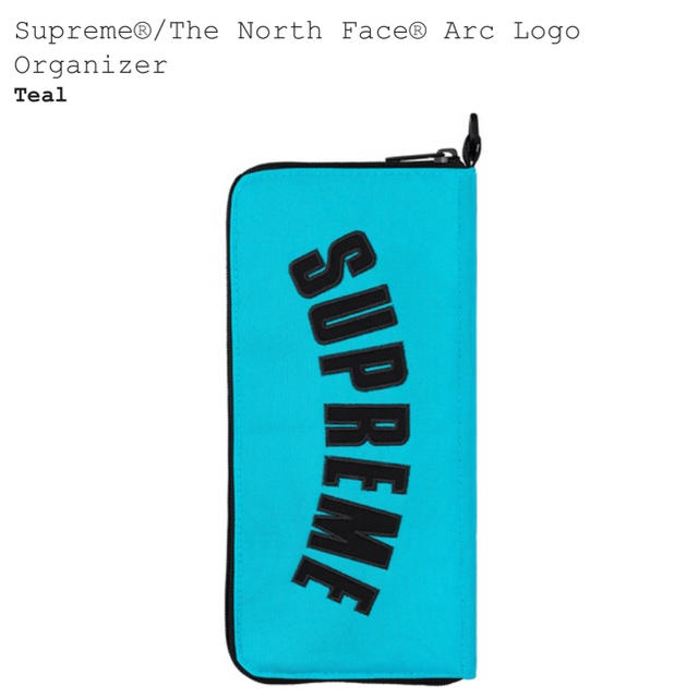 SupremeThenorthface Arc Logo Organizer水色
