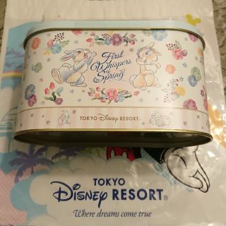 ディズニー(Disney)の新商品☆ディズニーリゾート限定☆ イースター ミスバニー&とんすけ ラスク缶(菓子/デザート)