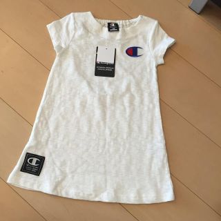 チャンピオン(Champion)の新品♡チャンピオンロゴ刺繍ワンピ♡100(その他)