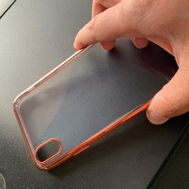 iPhone XR クリアケース ローズゴールド スマホ/家電/カメラのスマホアクセサリー(iPhoneケース)の商品写真