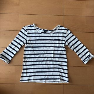 ギャップキッズ(GAP Kids)のGAP KIDS ボーダーカットソー 8分袖 140(Tシャツ/カットソー)