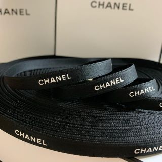 シャネル(CHANEL)のCHANEL ラッピング リボン ブラック 幅1cm！1m(その他)