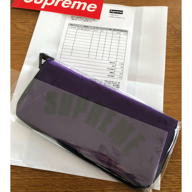 新品 Supreme TNF Arc Logo Organizer パープル