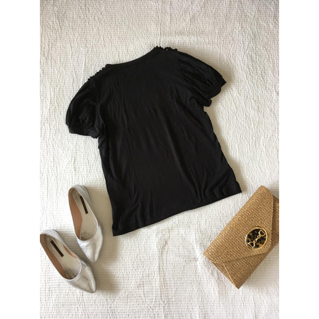 ☆美品☆DRAWER ドゥロワー カシミヤ フリル カットソー☆ 開店記念