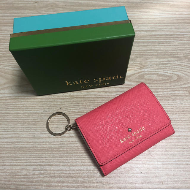 kate spade new york(ケイトスペードニューヨーク)のピンク ミニ財布 コインケース レディースのファッション小物(コインケース)の商品写真