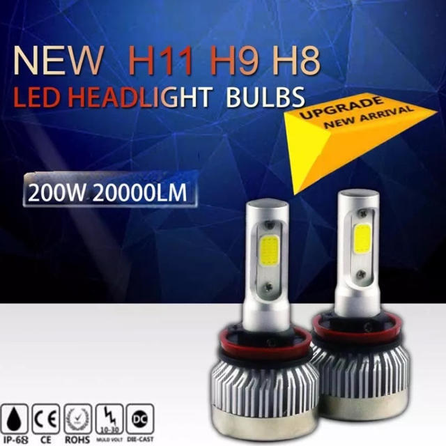 H8 H9 H11 LED ヘッドライト・フォグランプ 6000k プリウス 等 自動車/バイクの自動車(汎用パーツ)の商品写真