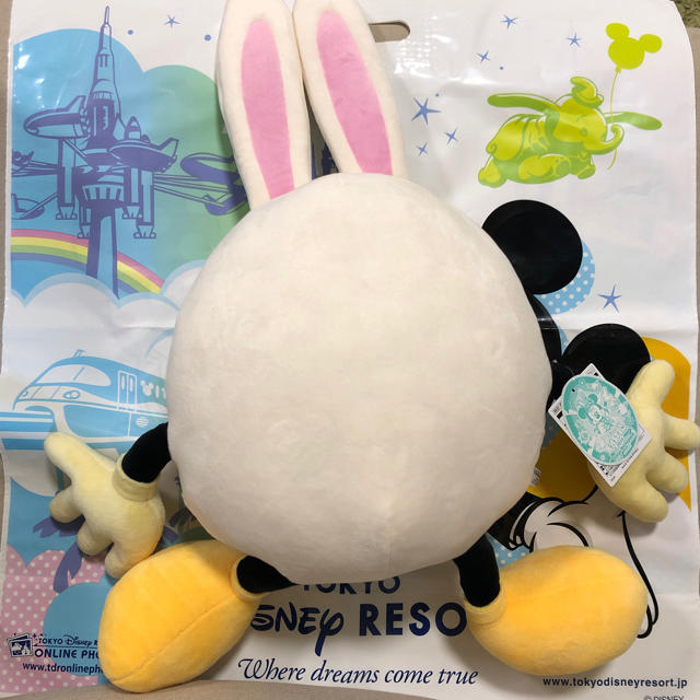 新品タグ付♡ うさたま クッション 2019 イースター ディズニーランド