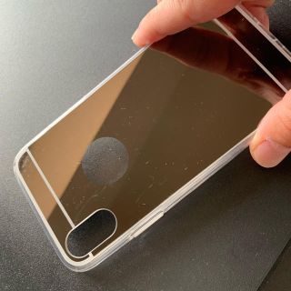 iPhone X XS ミラーケース ブラック(iPhoneケース)