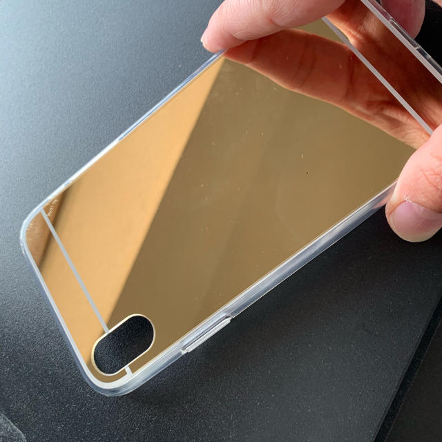 iPhone XR ミラーケース ゴールド スマホ/家電/カメラのスマホアクセサリー(iPhoneケース)の商品写真