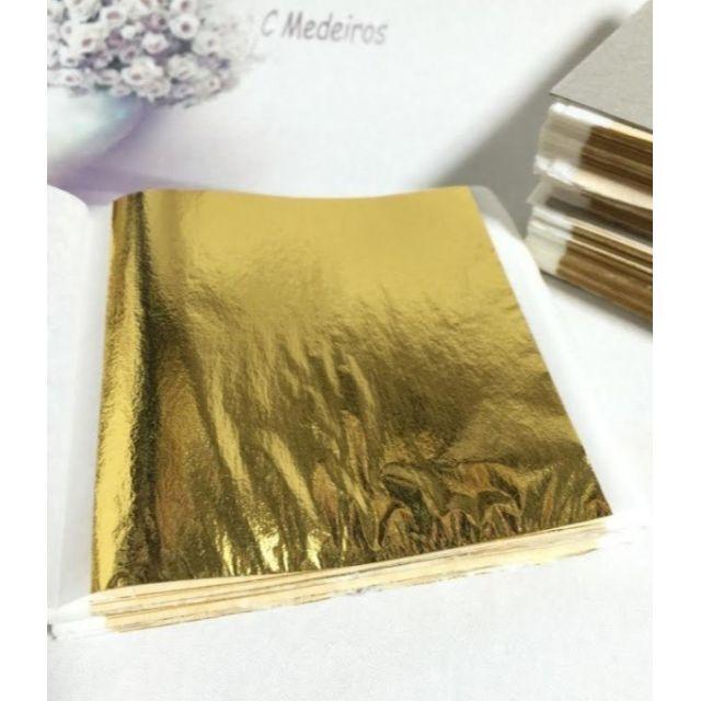 金箔 Gold 9*9 10枚セット 合金箔金属工芸 絵画 アクセサリー の通販