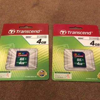 トランセンド(Transcend)のSDカード（4GB）2枚セット(PC周辺機器)