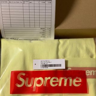 シュプリーム(Supreme)のsupreme pocket tee yellow small(Tシャツ/カットソー(半袖/袖なし))