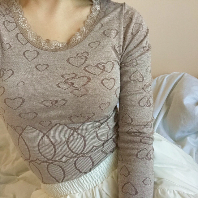 Lochie(ロキエ)のVintage heart tops レディースのトップス(カットソー(長袖/七分))の商品写真