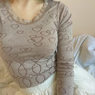 ロキエ(Lochie)のVintage heart tops(カットソー(長袖/七分))