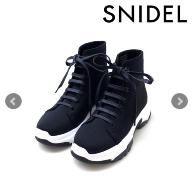 SNIDEL(スナイデル)の【完売】SNIDEL レースアップスニーカーソール レディースの靴/シューズ(スニーカー)の商品写真