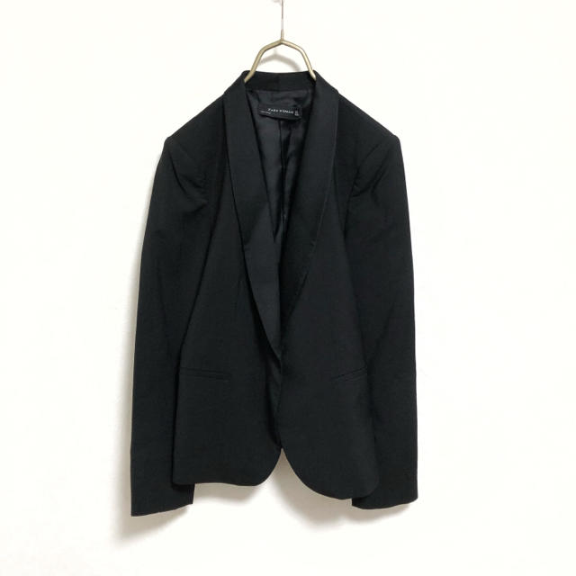 ZARA(ザラ)の【廃盤】ZARA スカートスーツ セットアップ レディース M ジャケット 黒 レディースのフォーマル/ドレス(スーツ)の商品写真