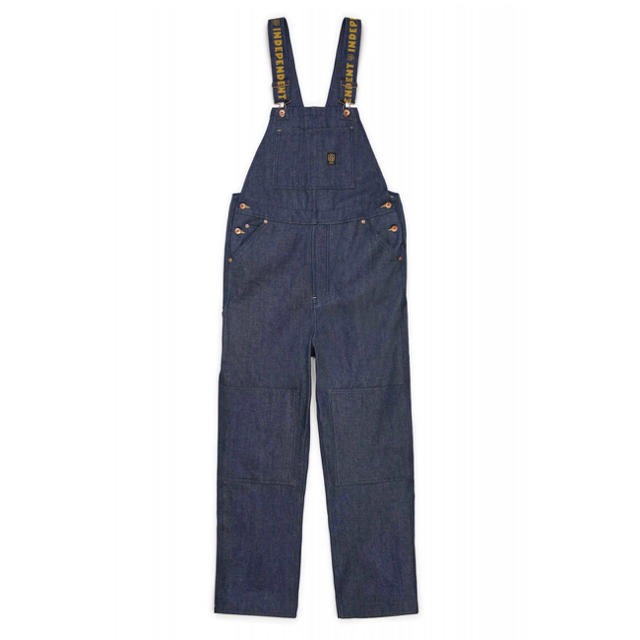 INDEPENDENT(インディペンデント)のBRIXTON INDEPENDENT YARD DENIM OVERALL メンズのパンツ(サロペット/オーバーオール)の商品写真