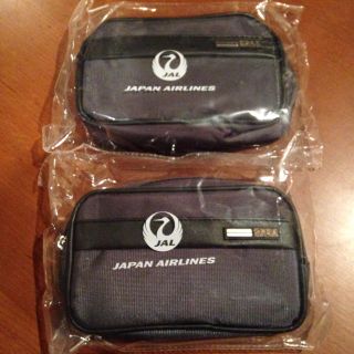 ゼロハリバートン(ZERO HALLIBURTON)のJALポーチ❤️終了品❤️ゼロハリバートン２点(旅行用品)