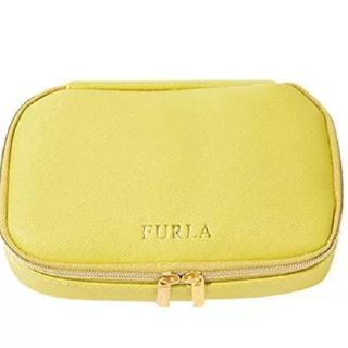 フルラ(Furla)の未使用「FURLA」ミラーつきジュエリーポーチ ライム

(ポーチ)